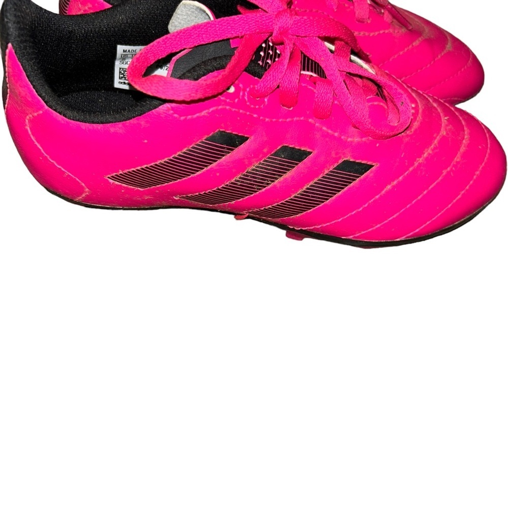 Adidas Goletto VIII Firm Ground hot pink black soccer Cleats kids youth 1.5Y